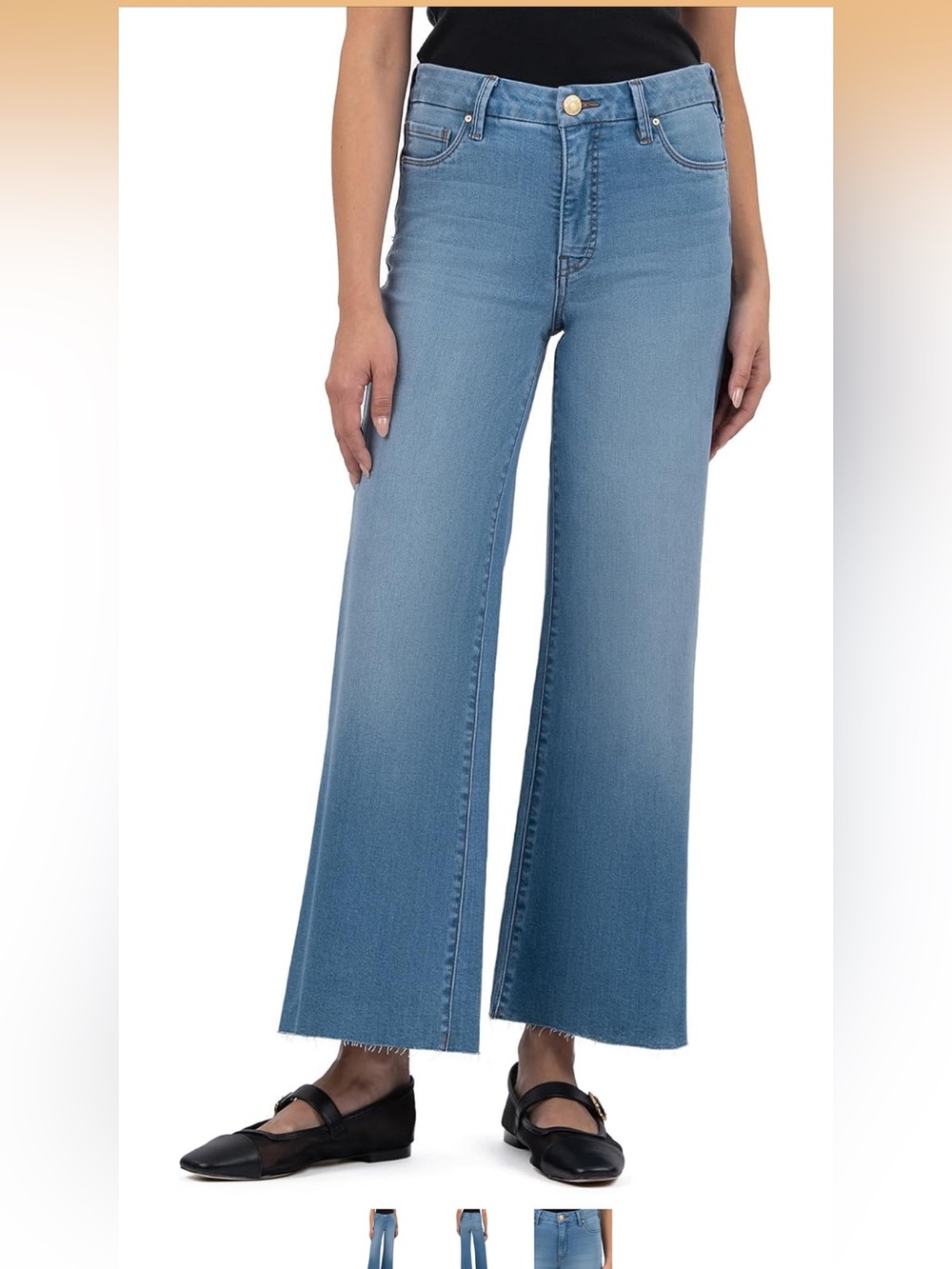 EUC Kut from the Kloth Meg High Rise Wide Leg, Size 0